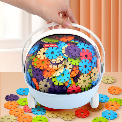 Blossom Angel Thick Snowflake Children's Building Blocks Assembly Building Toys Kindergarten Building Baby Early Education