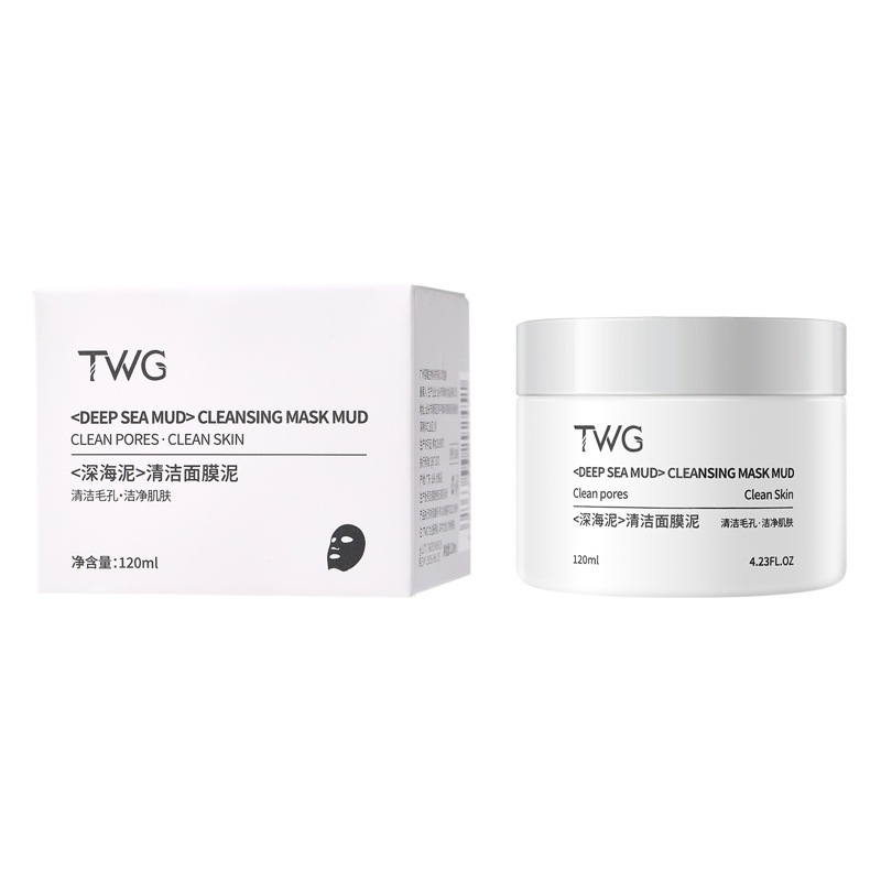 Twg Deep Sea Mud Cleansing Mask Mud Cleansing, Hydrating and Moisturizing Smear-Type Mask Mud