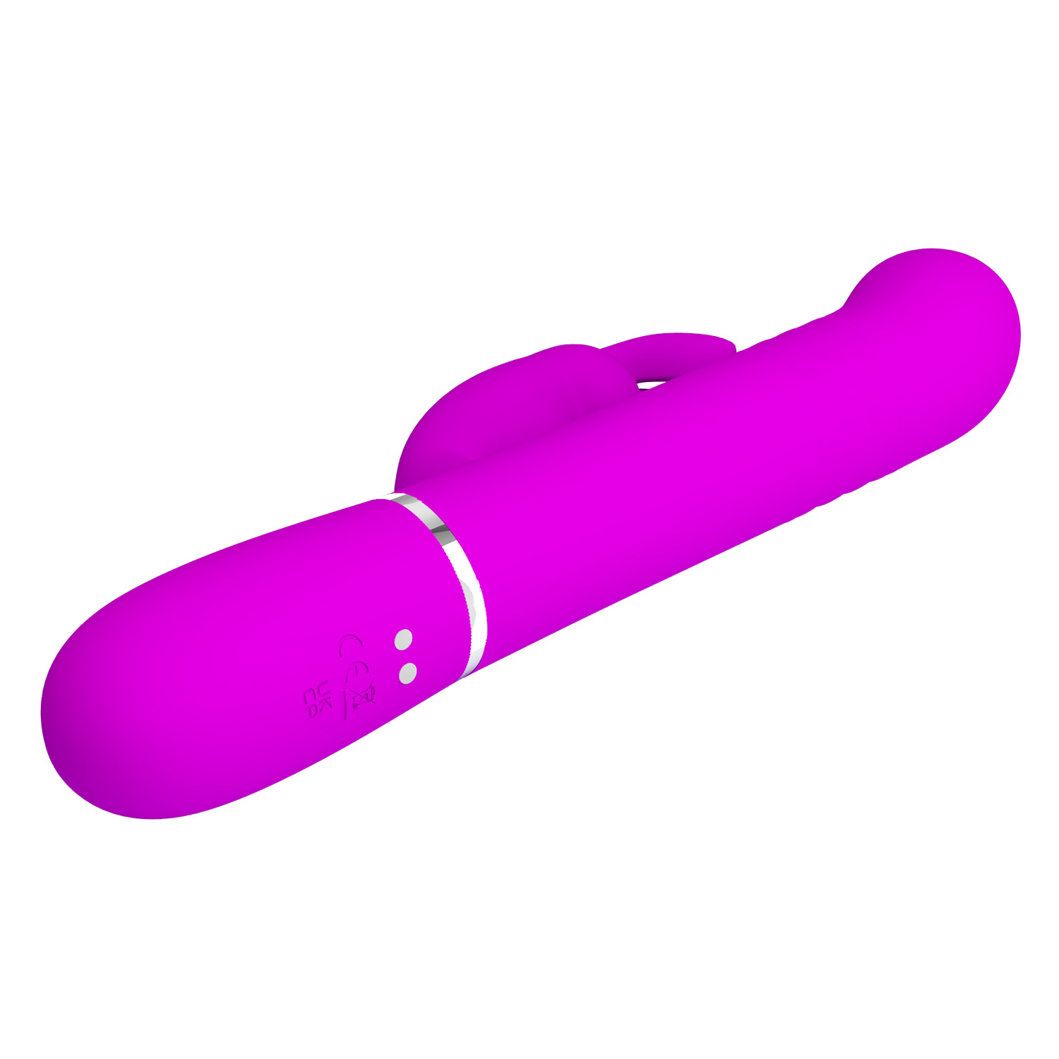 Rabbit Vibrator Multi-frequency Rotating Bead Telescopic Massager_voghion.com