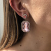Fashionable square design earrings, European style, simple and elegant design