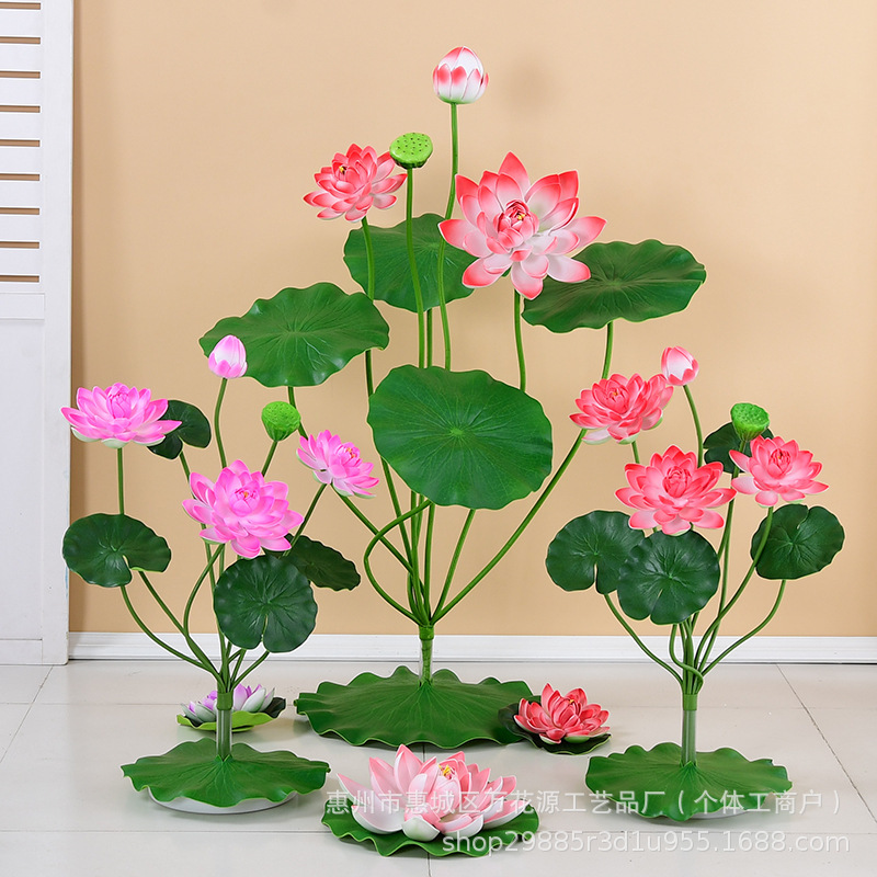 Wholesale Artificial Flowers, Lotus Leaves, Buddhist Hall Offerings, Lotus Sets, Living Room Tv Cabinets, Fake Flower Pots, Buddhist Ornaments