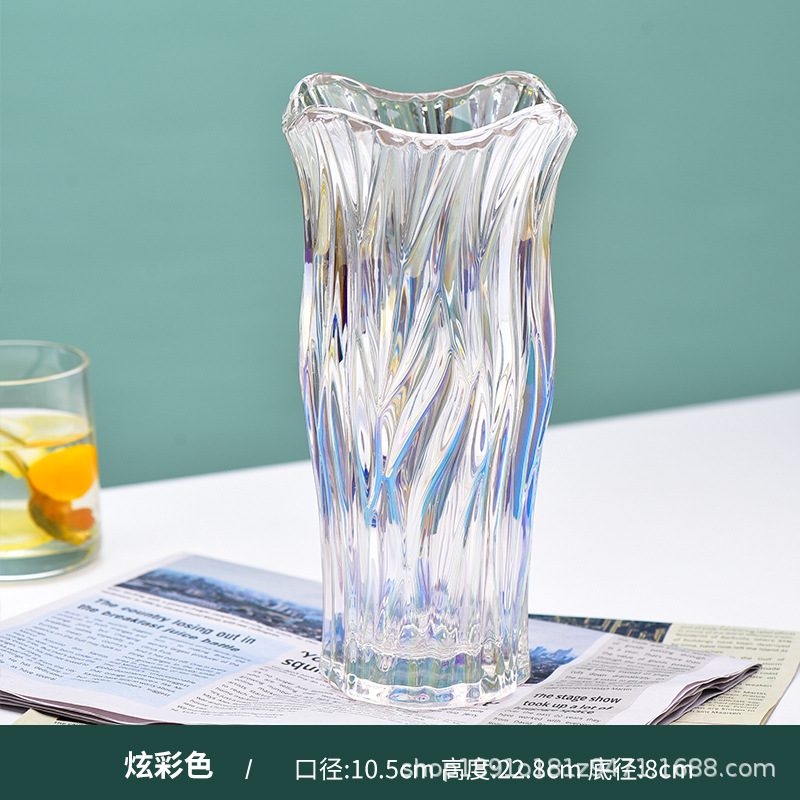 23 드럼 모양의 꽃병 다채로운