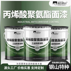 厂家丙烯酸聚氨酯面漆户外耐候性强钢结构混凝土集装箱防锈防腐漆