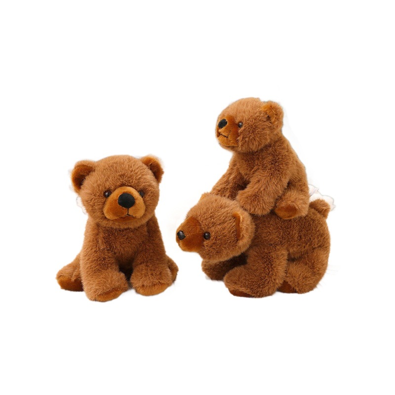 Lindo peluche de oso polar con tres poses, oso de peluche suave, regalo de muñeca para niños, transfronterizo