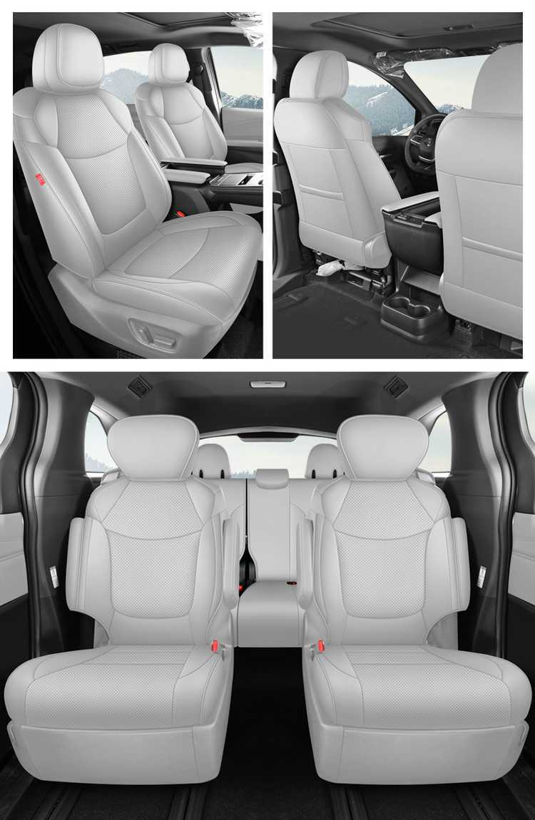 Toyota Sienna Seat Cover, Sienna-Specific Seat Cover, Full-Cover Car Seat Cushion, Sienna 2025 Model Leather 7-Seater Seat Cushion