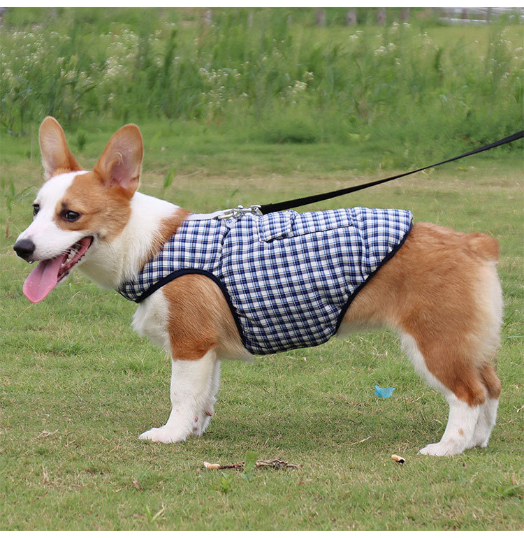 Wholesale Accessories Double-sided Plaid Pet Cotton Vest Pet Clothing Nihaojewelry display picture 1