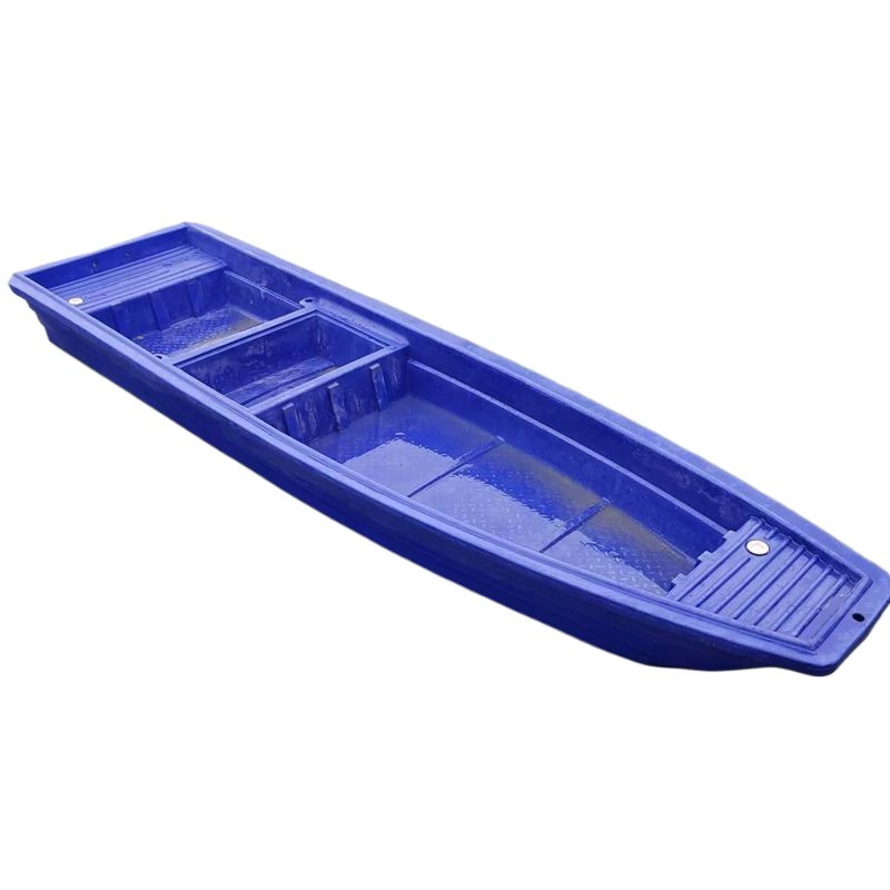 Double-layer plastic boat for fishing, eraser charging, increased thickness