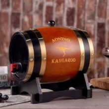 澳洲进口红酒袋鼠珍藏西拉子橡木桶干红葡萄酒木桶装5L摆件酒送礼