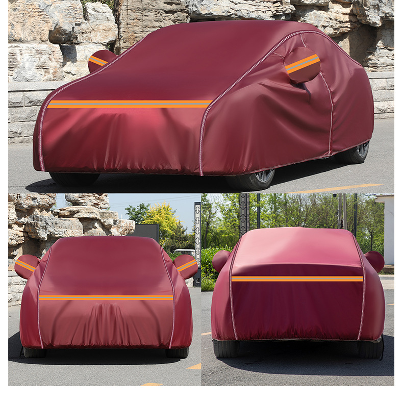 Manufacturer's Direct Delivery of Thickened Car Canvas Covers, Rainproof and Sunproof 600D Genuine Canvas, Light-Blocking and Heat-Insulating Full Cover