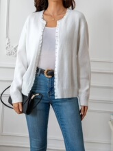Q 22579 Pearl Trim Cardigan �����߅�_���� �W���羳���R�d��