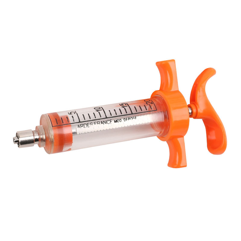 TPX exportación nylon inyección veterinaria aguja de plástico jeringa de acero aguja 50 ml jeringa para cerdo, ganado y ovejas