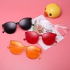 New children's frameless conjoined jelly transparent sunglasses European and American candy colors colored slices of colorful film sunglasses