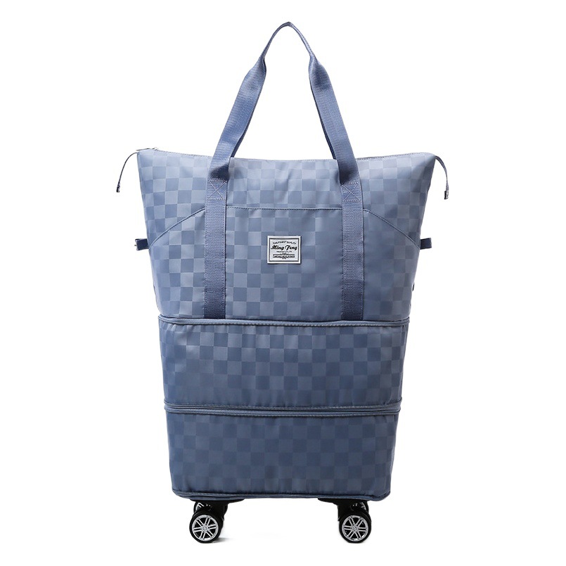 Travel bag large capacity wet and dry separation student short-distance storage bag removable universal wheel waterproof school luggage bag
