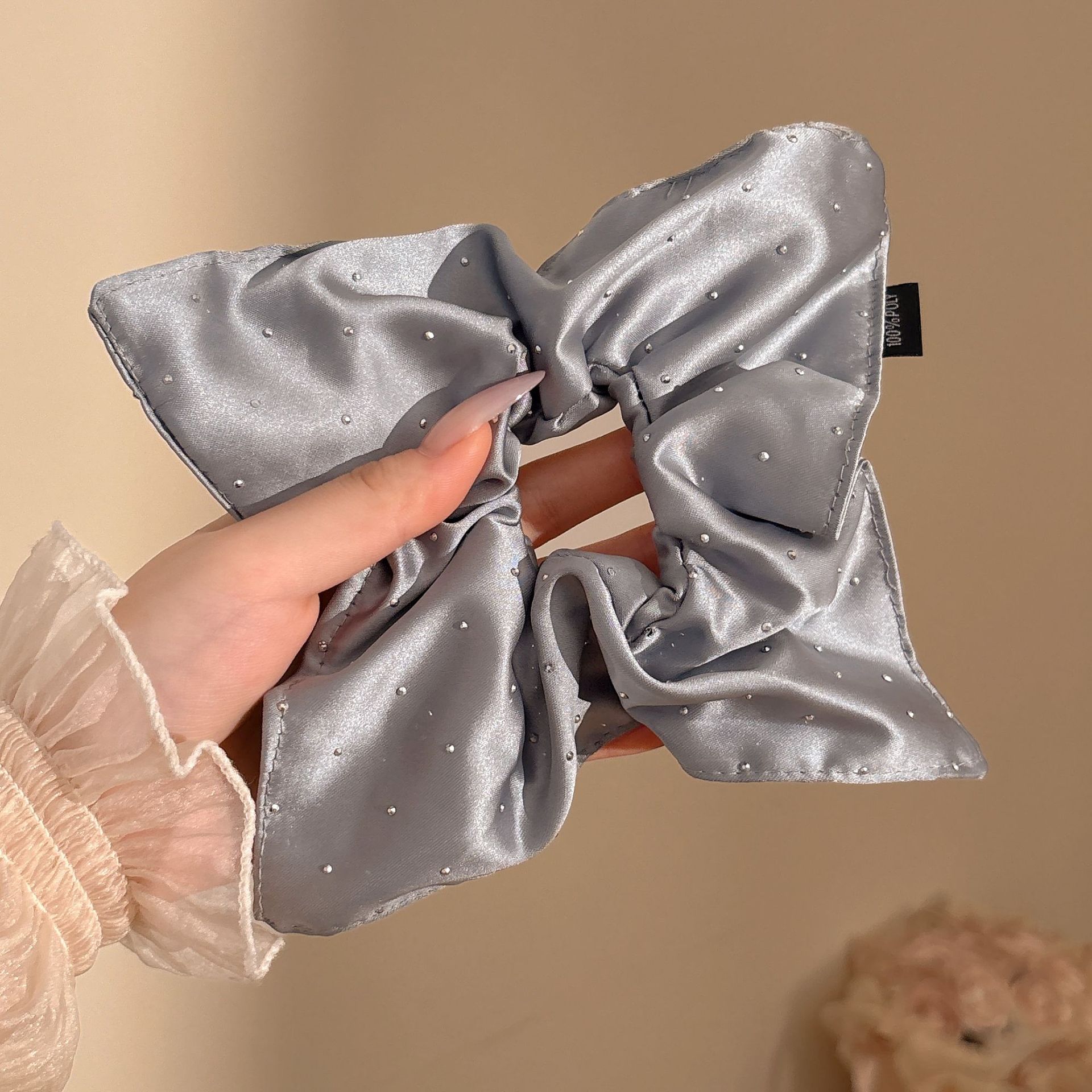 Encaje retro francés, diadema de intestino grueso, mujer 2025, nuevo estilo, cuerda para el cabello, banda de goma, lazo, dulce cuerda para el cabello, accesorios para el cabello