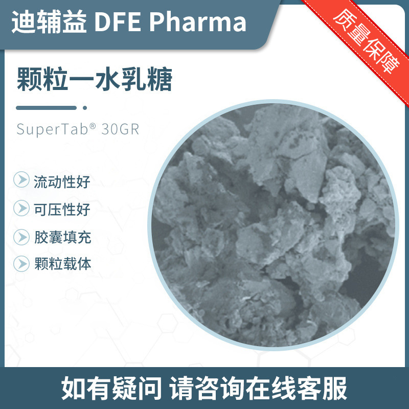 颗粒乳糖 SuperTab® 30GR 药用级 有登记号 A状态研磨一水乳糖