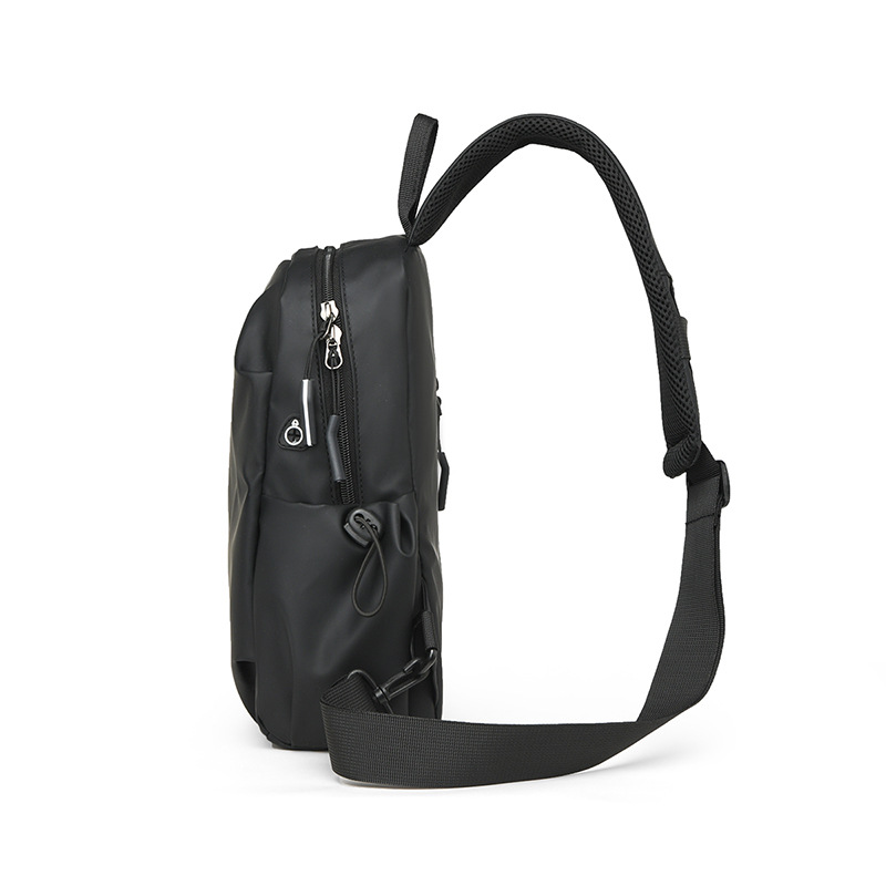 Nuevo bolso de pecho para hombre, bolso de mensajero de tendencia casual, bolso de hombro impermeable deportivo, mochila de viaje ligera de moda al por mayor