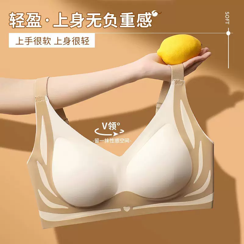 跨境欧美大版反重力提拉收副乳夏季运动文胸亲肤透气舒适无痕聚拢