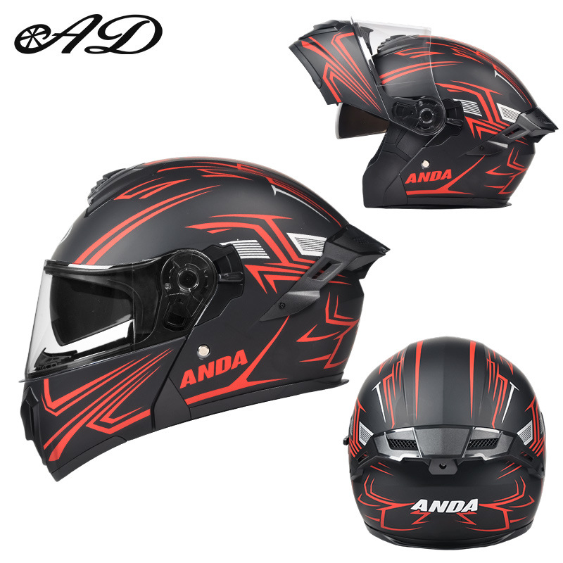 Casco de motocicleta eléctrica AD, casco de seguridad de invierno para hombres y mujeres, casco completo general de cuatro estaciones, casco de certificación 3C