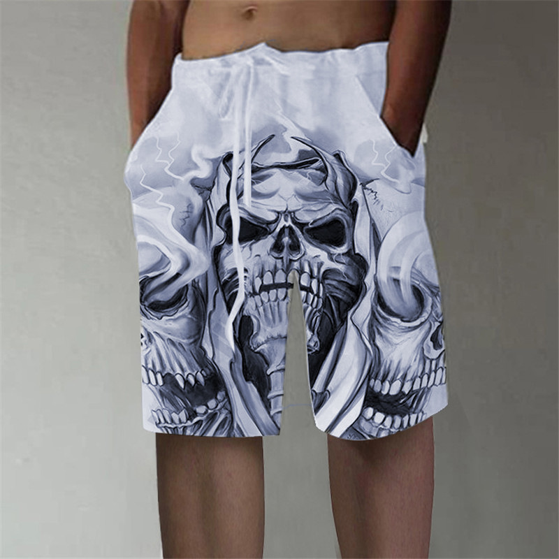 Men's Skull Shorts Detail 2