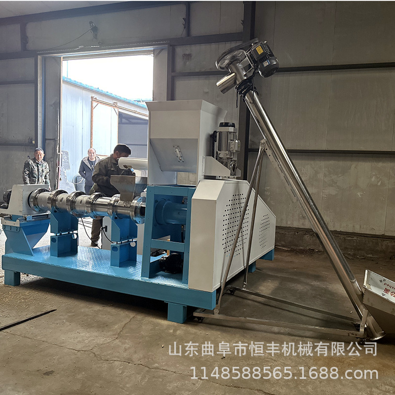 饲料膨化机猫狗粮机鱼饲料膨化机水产钓饵沉底料漂浮颗粒机