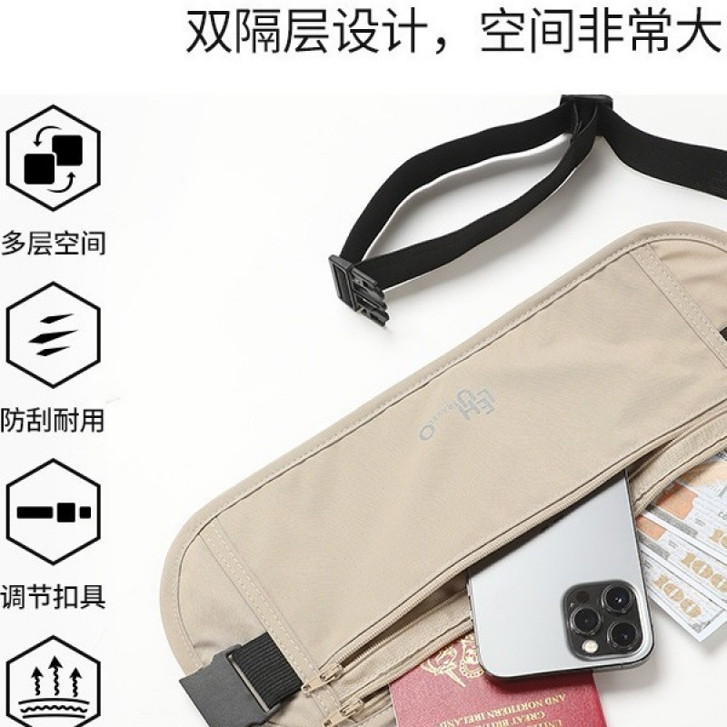 Anti-Theft Bag, Personal Waist Bag, Overseas Travel 2025 New Sports European Women's Invisible Passport Bag, Anti-Theft Small Bag 4