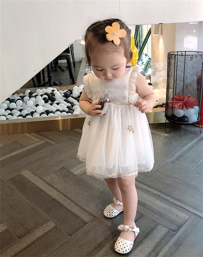 Baby gauze skirt summer new style summer skirt girls fluffy gauze mesh one-year-old princess dress 7018