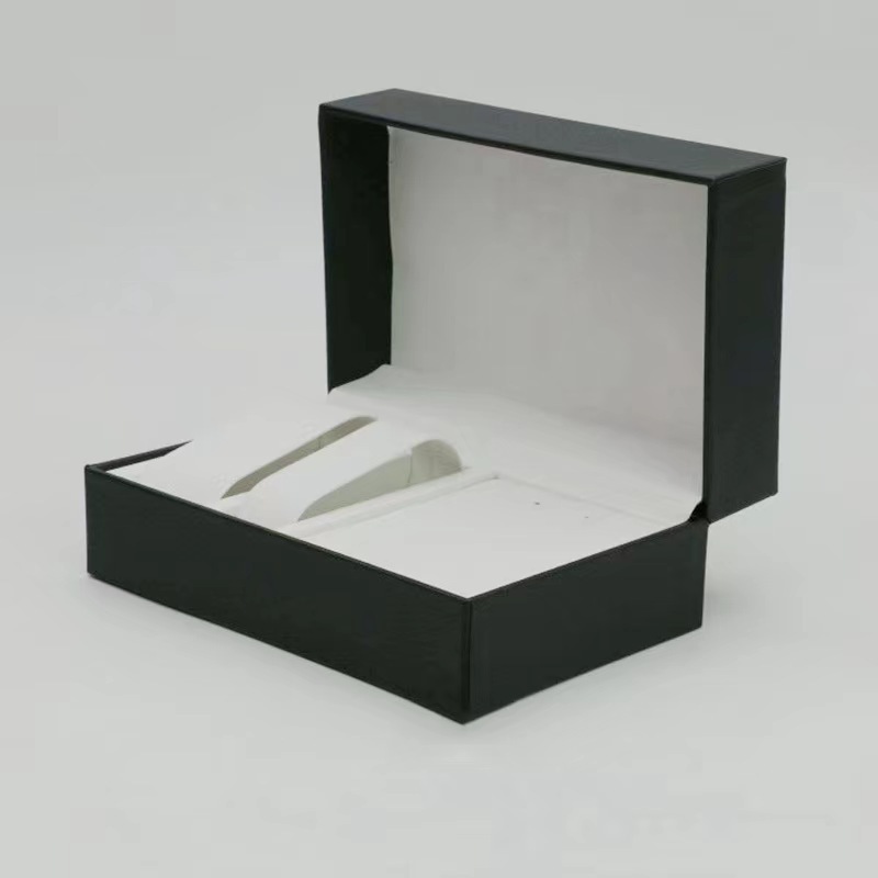 Caja de regalo de reloj transfronterizo de alta gama Caja de reloj de cuero con solapa Caja de joyería Caja de reloj de cinco piezas