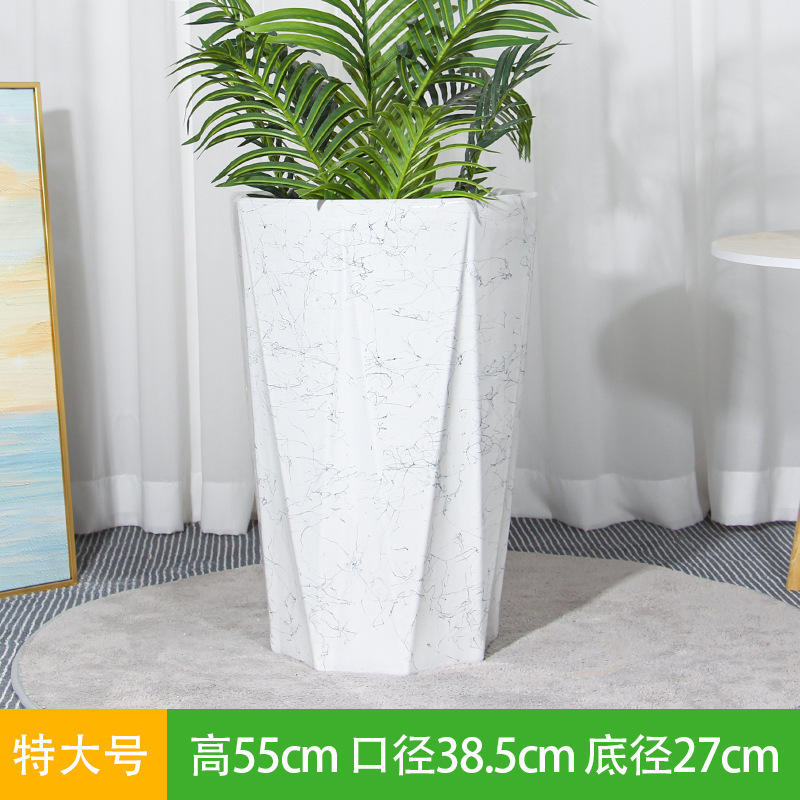 陶瓷花盆大口径简约特大号阳台家用落地绿植轻奢感视泡|undefined