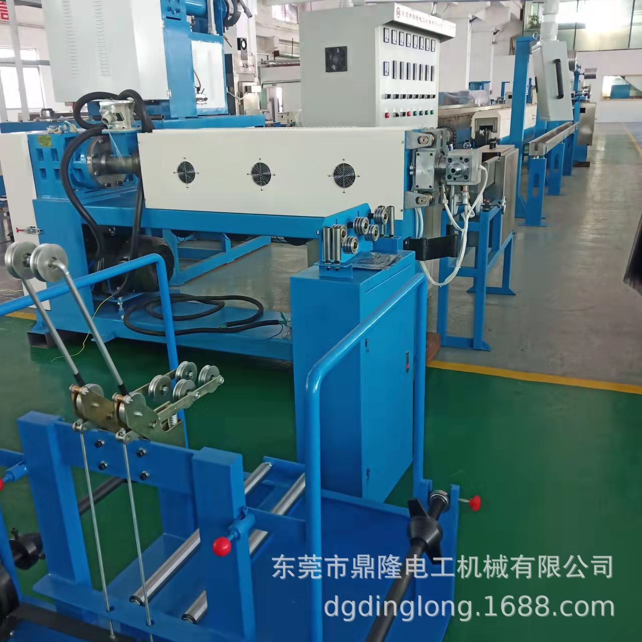鼎隆供应高速PE/PVC/PP电线电缆挤出生产设备
