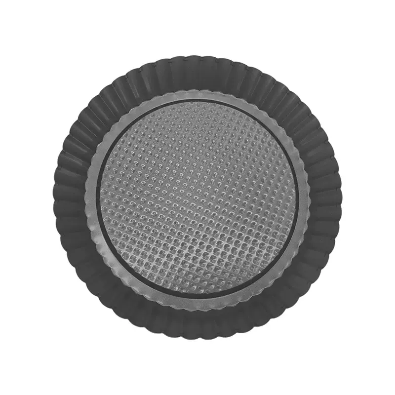 圆形菊花饼24/28厘米不粘烘焙碳钢烤盘花边蜂窝底蛋糕模具烤盘