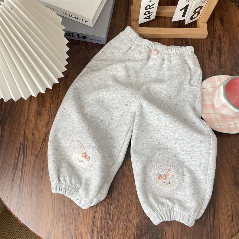 女童裤子秋装2025新款洋气宝宝休闲长裤小童装儿童束脚卫裤春秋款|undefined