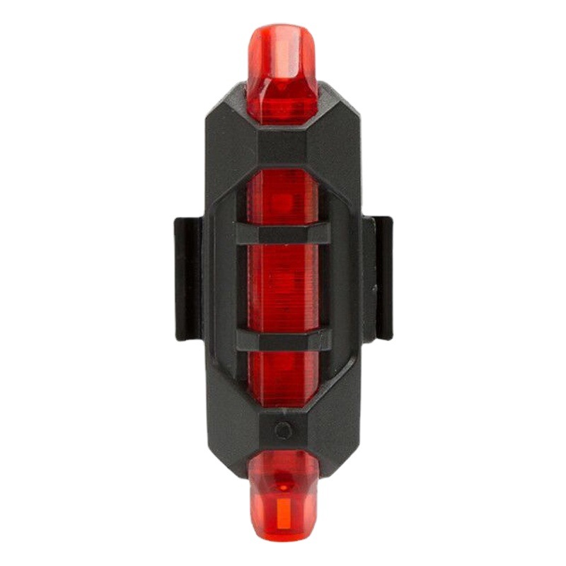 Bicicleta luz trasera equipo de conducción nocturna transfronteriza resaltado 5LED inteligente bicicleta de montaña roja USB carga luz delantera de advertencia