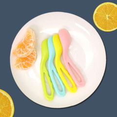 2024 Baby Feeding Practice Spoon Training Korean Baby Food Training Wobbly Handle Baby Anti-Fall Eating Soup Spoon