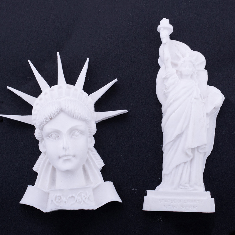 Estatua DE LA LIBERTAD silicona molde hecho a mano jabón aromaterapia epoxi decoración hacer pastel fondant chocolate