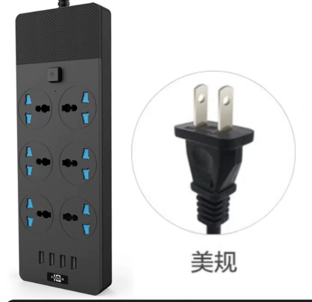 Cross -border plug -in multi -plug -in lemur socket Drag board Amazon Malaysia British Bidding USB Smart Plug