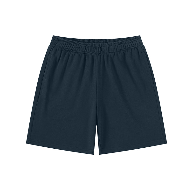 Pantalones deportivos americanos de cinco puntos de color caramelo de felpa, pantalones cortos de hombre sueltos casuales de moda, personalización de ropa exterior de verano de algodón puro