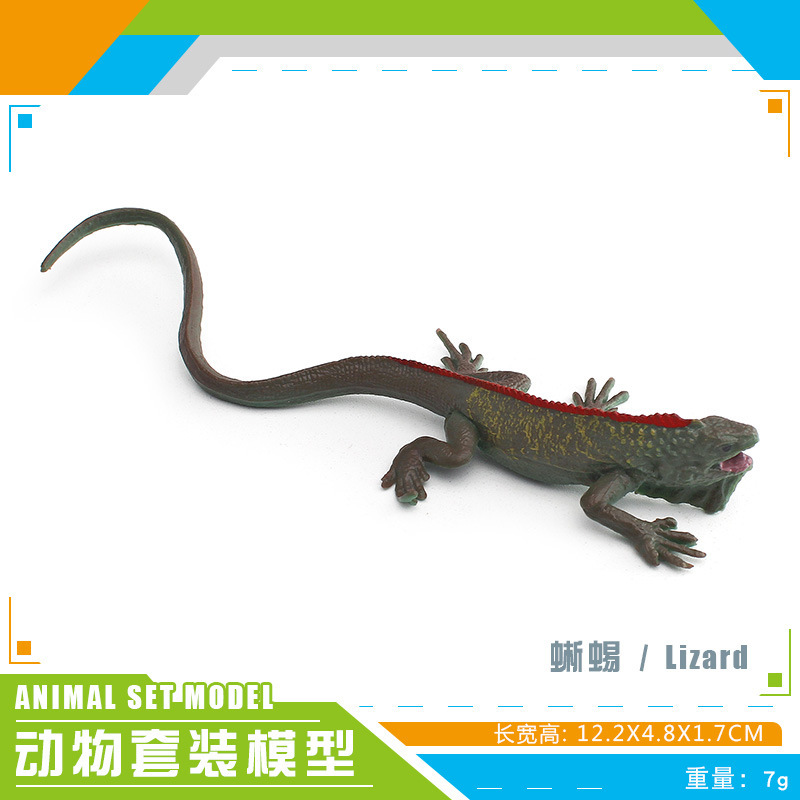 Simulación transfronteriza de animales forestales modelo de lagarto melena de león de lagarto cabeza de lagarto de piedra dragón leopardo guardian palacio camaleón ornamentos