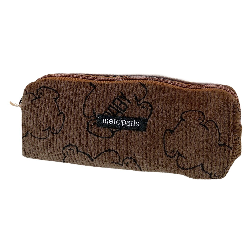 11271 caja de lápiz de oso japonés lindo PANA teléfono móvil monedero bolsa de almacenamiento portátil papelería femenina caja de lápiz