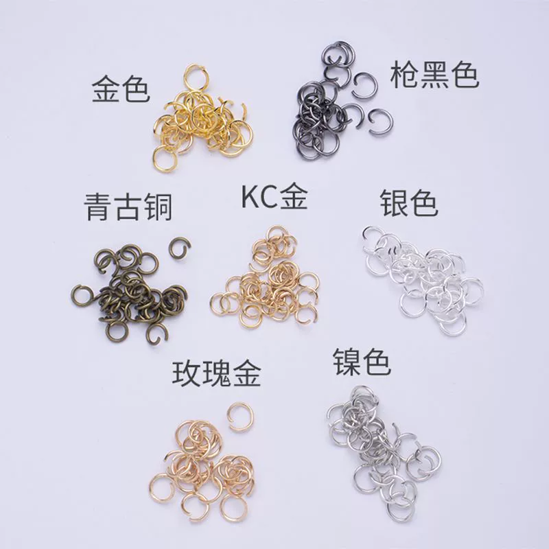 Производитель, металлическое открытое кольцо с несколькими спецификациями, одно кольцо, открытое кольцо, ювелирные аксессуары «сделай сам», ожерелье, браслет, соединительное кольцо ручной работы