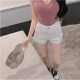 Spice Girls Tight Denim Shorts Women's Summer Korean-style 2025 New High Waist Slimming All-match Hip A- shaped Hot Pants