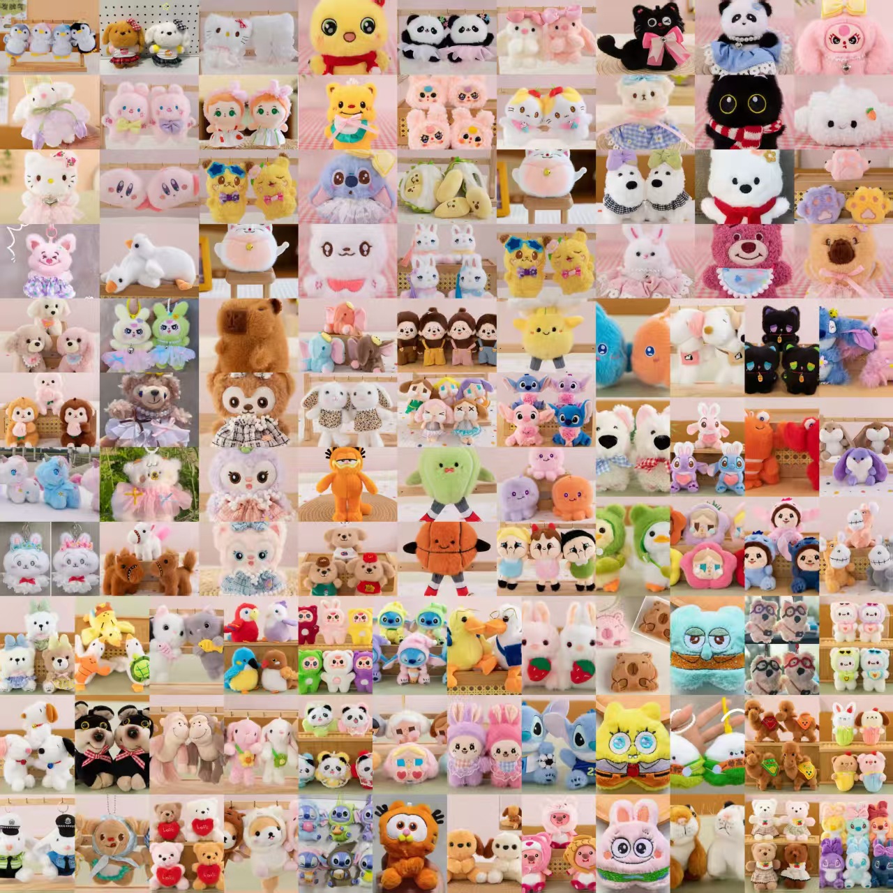 4寸挂件钥匙扣可爱书包挂饰娃娃机公仔玩偶包包配饰装饰品批发