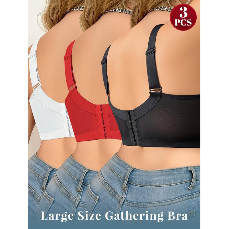 Z 285 F8727 Dropshipping Aliexpress Cross-Border New Girl Bra 3-Piece Set Multi-Color Lace Sex