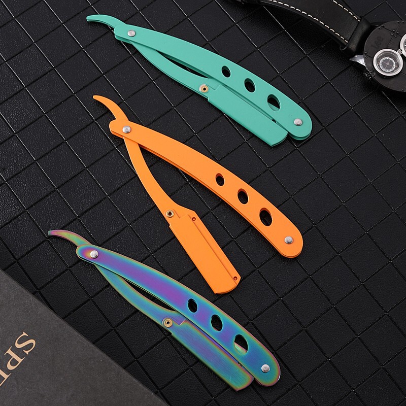 All-Steel Razor, Manual Shaving Razor, Hairdressing Razor, Facial Trimming Razor, Hair Removal Razor, Hair Cutting Razor, Facial Trimming Razor