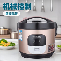 広州電気炊飯器 3～4人用 学生寮用 ノンスティック加工 ワンタッチ高速調理 家庭用小型炊飯器 ハニカム構造直火対応
