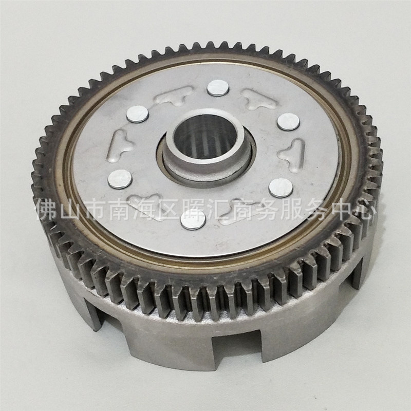 Fabricantes transfronterizos de accesorios de motocicleta embrague tambor CG125 embrague diente grande Ft150 Dm200 CB250ZS