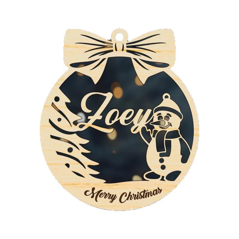 Christmas 定制名字圣诞挂牌圣诞球圣诞树挂件圣诞礼物圣诞装饰品|undefined