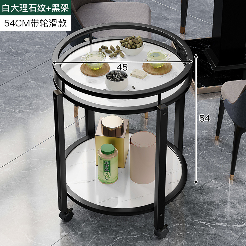 Mesa de Mahjong mesa lateral estante de té de doble capa redonda sala de ajedrez dedicado Cenicero mesa de té Mahjong mesa lateral pequeña mesa de té