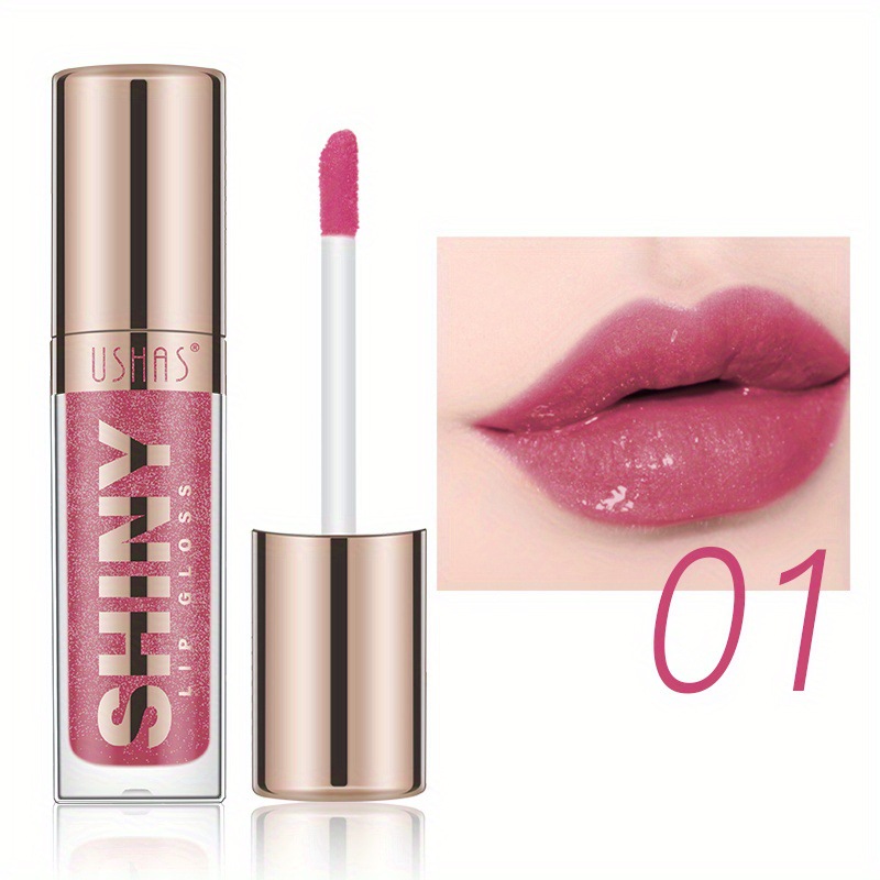 USHAS Europa y América Esmalte de labios de punto transfronterizo Lápiz labial Taza antiadherente Brillo de labios impermeable sin decoloración LG2494A