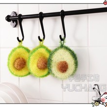 牛油果洗碗巾百洁布 纯手工制作 不伤手耐用厨房家居环保抹布