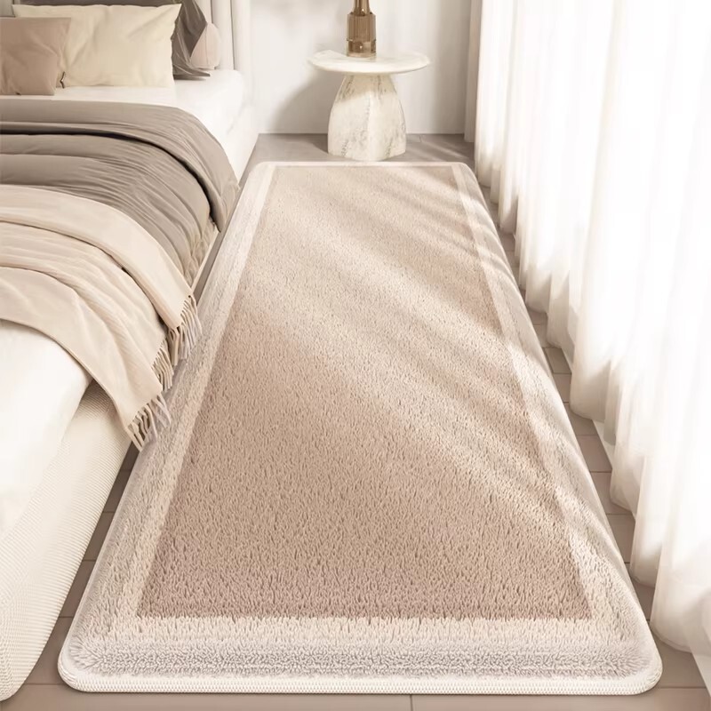 Simple Imitation Cashmere Bedside Rug for Bedroom, Dust-Proof, Easy to Maintain, Skin-Friendly Carpet, Stain-Resistant and Wear-Resistant Foot Mat, Can Be Shipped on Behalf of Others Simple Imitation Cashmere Bedside Rug for Bedroom, Dust-Proof, Easy to Maintain, Skin-Friendly Carpet, Stain-Resistant and Wear-Resistant Foot Mat, Can Be Shipped on Behalf of Others